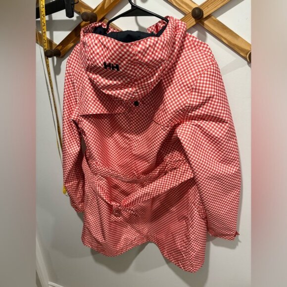 Like new- HALLY HANSEN GINGHAM PRINT - RAIN COAT- Large - Picture 10 of 12